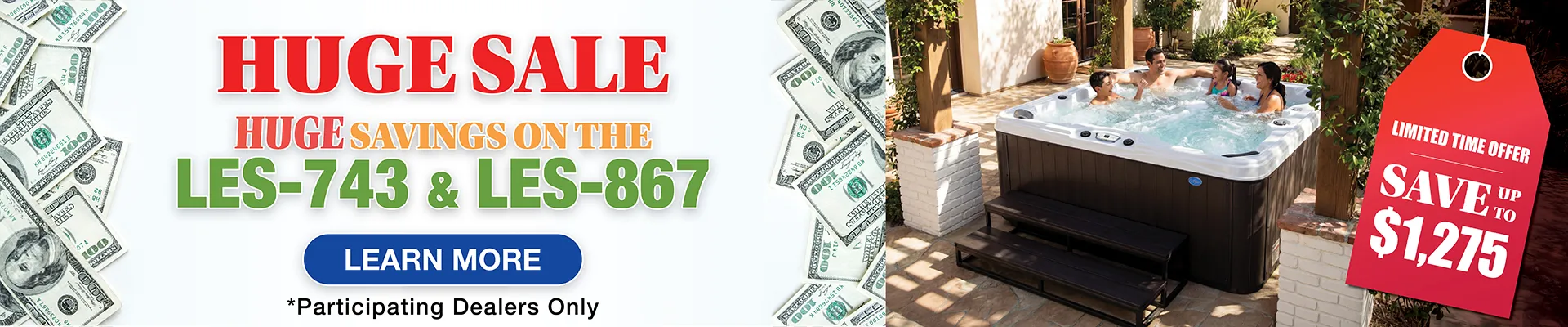 Calspas hot tub being used in a family setting - Hyde Park