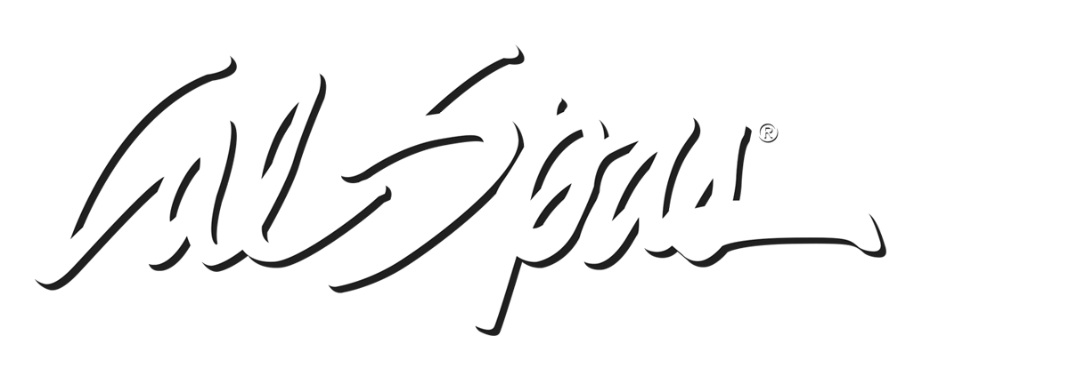 Calspas White logo hot tubs spas for sale Hyde Park
